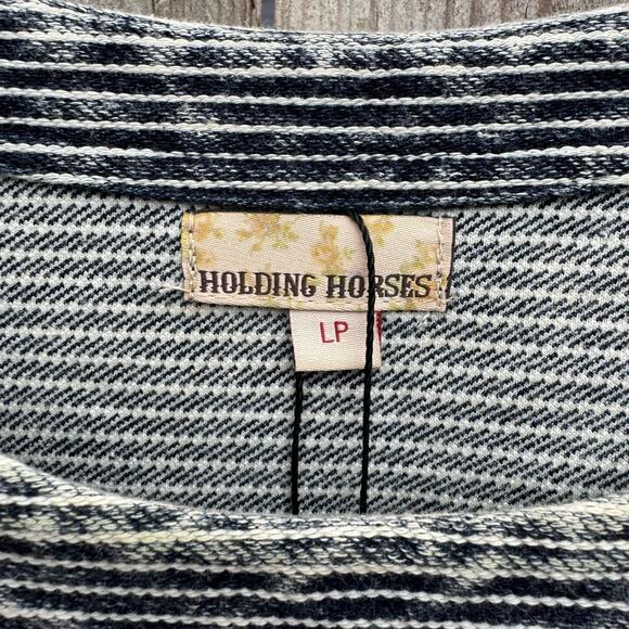 Anthropologie Holding Horses Dress Mini Tunic Striped Pullover Large Petite NWT - Picture 7 of 9